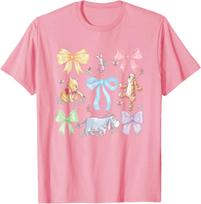 Hot Fashion Casual Disney Winnie The Pooh Cute Group Shot Sketch Chest Logo T-Shirt S-4XL Summer XXL
