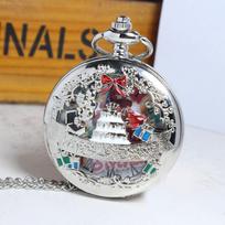 Unique Happy Birthday Cake Vintage Bronze Steampunk Pocket Watch for Antique Gift Accessories