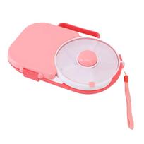 Kids Lunch Box with 5 Snack Compartments 2 in 1 Reusable Portable Rotating Lunch Container with Hand Strap for School Work Travel