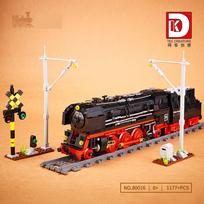 Unlimited Train Building Blocks Ore Train Steam Train Leader Orient Express Model Assembled Brick Toys For Kids Christmas Gift No Box