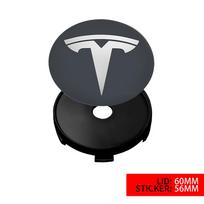 4pc 56/60mm Car Wheel Center Hub Cap Tire Rim Cover Replacement Decoration For Tesla Model 3 Model Y Model S Model X Accessories For Tesla&4pcs