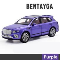 1:24 „Bentayga“ visureigio lydinio prabangaus automobilio modelis, lieto metalo žaislinio automobilio modelis, didelio modeliavimo modelis, garso ir šviesos kolekcija, vaikams, berniukams, dovana