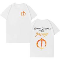 Vintage Washed Manuel Carrasco Salvaje Tour Pop Rock Graphic T-shirt Men Women Printed Tee Summer Casual Fashion Clothing Tops High Quality Streetwear 4XL