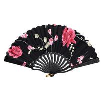 Decorative Folding Fan Hollow Dance Fan Beautiful Cloth Hand Fan  Hanfu Accessories
