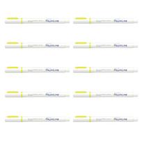 Zebra JustFit Mojiline 10 Highlighter, Yellow, pens, B-WKS22-Y