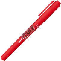 Mitsubishi Pencil Procky Twin Sign Extra Fine Fine Pack of 10 Water-Based Pen, + Tip, Red, PM120T.15,