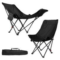 TwoPone Reclining Camping Outdoor Folding Lightweight 150kg Weight for Black Chair, Chair, Chair, Chair, & Compact, Portable, 4-Stage Adjustment,