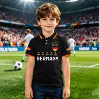 Kids T-Shirt with Soccer Print, Short Sleeve Top for Boys Girls, Casual Summer Outfit for Sports Fans 100