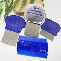 100% Effective 4-Piece Micro-Grooved Lice Comb Set Spiral Needle Nit Remover Traps the Smallest Eggs Safe Home Treatment