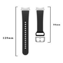 Fashion for Samsung Galaxy Watch FE 40mm Glacier Clear Two Color Silicone Watch Band oranžinė