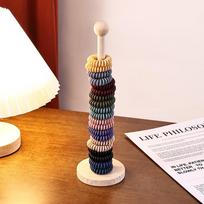 Cross-border Creative Wooden Hair Tie Storage Rack for Kids - Organize Hair Ties, Rubber Bands, and Accessories