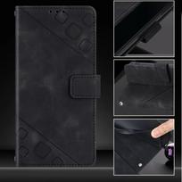 Piniginė magnetinė atverčiama su kortelių lizdu, stoveliu, odinis dėklas Huawei P30 P50 P60 Art Pro Lite Huawei P30 juoda