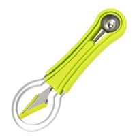 Fruit Baller 4-in-1 Melon Ball Spoon Carving Tools for Watermelon Cantaloupe Dishwasher žalia