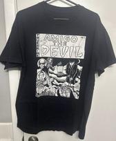 Amigo The Devil Black Full Size Black Cotton T-Shirt BL1206 2XL