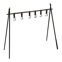 Camping Racks Aluminum Alloy Folding Triangular Shelf Collapsible Hanging Organizer Stand for Outdoor Large Size with 6