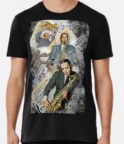 Vintage Jazz Musician Lester Young T-Shirt Count Basie Orchestra Pres and Sweets Unisex T-Shirt S