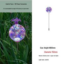 HEIXIE Outdoor Waterproof Luminous Wire Ball Garden Spike Lights 150mm (10pcs)