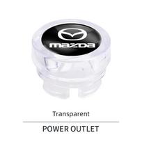2025 Karštas automobilio žiebtuvėlio dulkių dangtelis Automobilio priedai Mazda Speed 2 3 5 6 Atenza CX80 CX70 CX90 CX3 CX5 CX8 MX30 CX60 C black