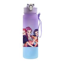 750 ml vandens buteliukas su animaciniu K-Pop Demon Hunters paveikslėliu, didelės talpos gertuvė, nešiojama lauko sportui, vaikiška dovana