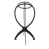 Professional Wig Head Stand Travel Folding Wig Display Stand Holder Rack for Home Hair SalonBlack
