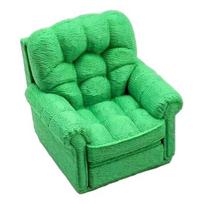 Miniatiūrinė sofa rankų darbo scenai Mielas debesėlio formos fotelis su dygsniuota tekstūra Mikro plastikiniai baldai vaikų žaidimams Namų dekoras Fotografija S kava