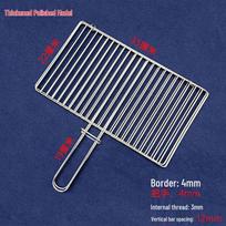 Yipan Heavy-Duty Non-stick Stainless Steel BBQ Grill Net