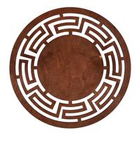 Stalo padėkliukas Hermia Labyrinth Rose, 36 cm x 36 cm x 36 cm, 4 vnt., Ruda sp./Rožinė sp.