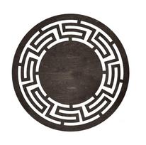 Stalo padėkliukas Hermia Labyrinth Wenge, 36 cm x 36 cm x 36 cm, 4 vnt., Ruda sp.