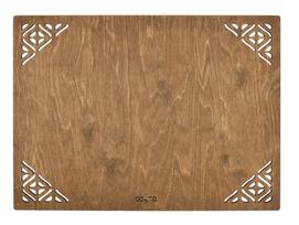 Stalo padėkliukas Hermia Corpat, 45 cm x 33 cm, 6 vnt., Rusva sp.