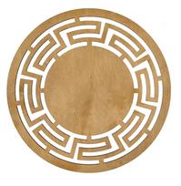 Stalo padėkliukas Hermia Labyrinth Honey, 36 cm x 36 cm x 36 cm, 4 vnt., Geltona sp.