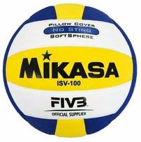 Tinklinio kamuolys Mikasa ISV100, 5 dydis, mėlyna sp./balta sp./geltona sp.