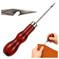 Odinė yla – kriaušės formos – 14.5 cm – apmušalams – medine rankena