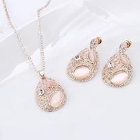Water Drop Fruit-Shaped Earrings, Pendant Necklace, Jewelry Set, Vintage Classic Pattern Accessories, Gift