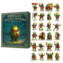 Acrylic Christmas Advent Calendar - Days Countdown Ornaments for Tree Decoration One Size