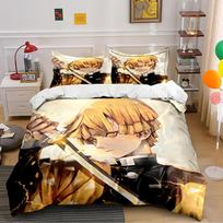 Anime Character with Sword Bedding Set Bedding set (1 duvet cover, 2 pillowcases, duvet not included) 135x200cm
