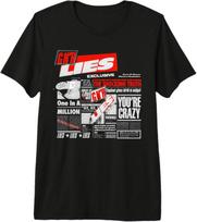 Guns N' Roses Lies Lies Lies Newspaper T-Shirt Premium Tri-blend T-Shirt XXXL
