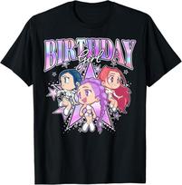 Kpop Demon Hunters Birthday Girl Cute Chibi Group Shot T-Shirt XXXXL