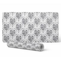 Nowoczesna Winylowa Mata Pod Klawiaturę Liście Symetria Retro 90X45 Cm