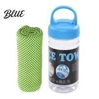 Instant Cooling Towel for Neck And Face 90cmx30cm Quick Dry Ice Towel Yoga Workout Summer Heat Relief Wrap Sports Recovery Cold Compress D