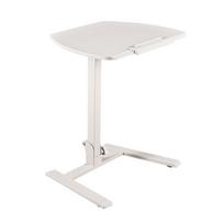 Standing Desk, Adjustable Height Mobile Stand Up Desk with Tilting Desktop, 650 x 480 mm Small Computer Sit Stand Workstation, 15 kg Capacity,