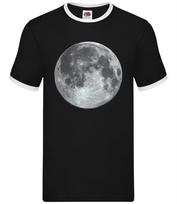 Moon Colour Design - Mens Ringer - Space Star Astronaut Universe Galaxy Gift XXXL
