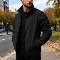 Men's Lightweight Trench Coat Jacket, Casual Long Outerwear, Spring Fall Fashion L