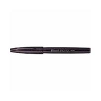 Pentel Brush Touch Sign Fine Set of 3 Water-Based Pen, Tip, SES15C-A, Black,