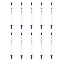 Zebra Clickart Water-Based Pen, Blue-Black, 10-Pack, B-WYSS22-FB