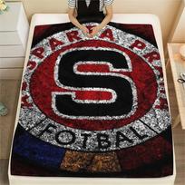 1Pc AC Sparta Praha Print Flannel Blanket, High quality Comfortable for All Seasons, Home Decor, Warmth and Comfort, Perfect for Christmas Gifts 80cm x 120cm