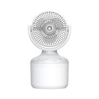 Air Cooler Camping Fan with Spray Mist RGB Lighting Auto Oscillation 2*2000mAh Large Water Tank No Plug Required
