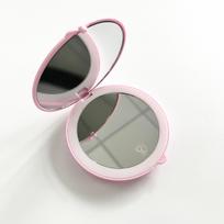 Customized Logo 2-Sided Mirror Folding Pocket Mirror With Led Light