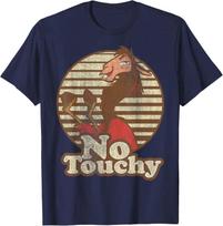 Hot Fashion Casual Disney Emperor's New Groove Kuzco Llama No Touchy Short Sleeve T-Shirt S-4XL Four Seasons XXXXL