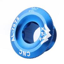 Zinc Zinc Alloy Bicycle Parts Crank Arm Fixing Bolt Crank Bolt Cover Cap Crank Cover Bike Bottom Bracket Bolt blue-M18