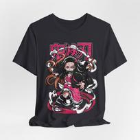 Nezuko Anime Graphic Tee, Demon Slayer Anime Shirt, Unisex Anime T-Shirt, Manga S black